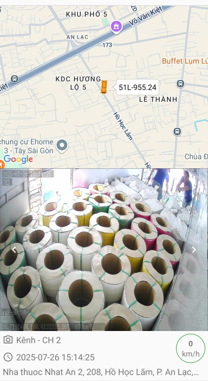 giám sát thùng xe tải