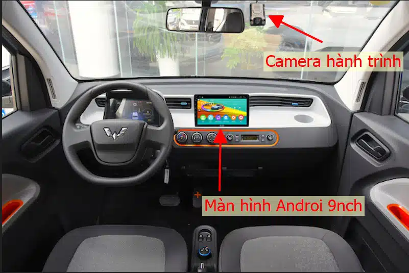 Lắp màn hình Android cho xe Wuling Hongguang MINI EV