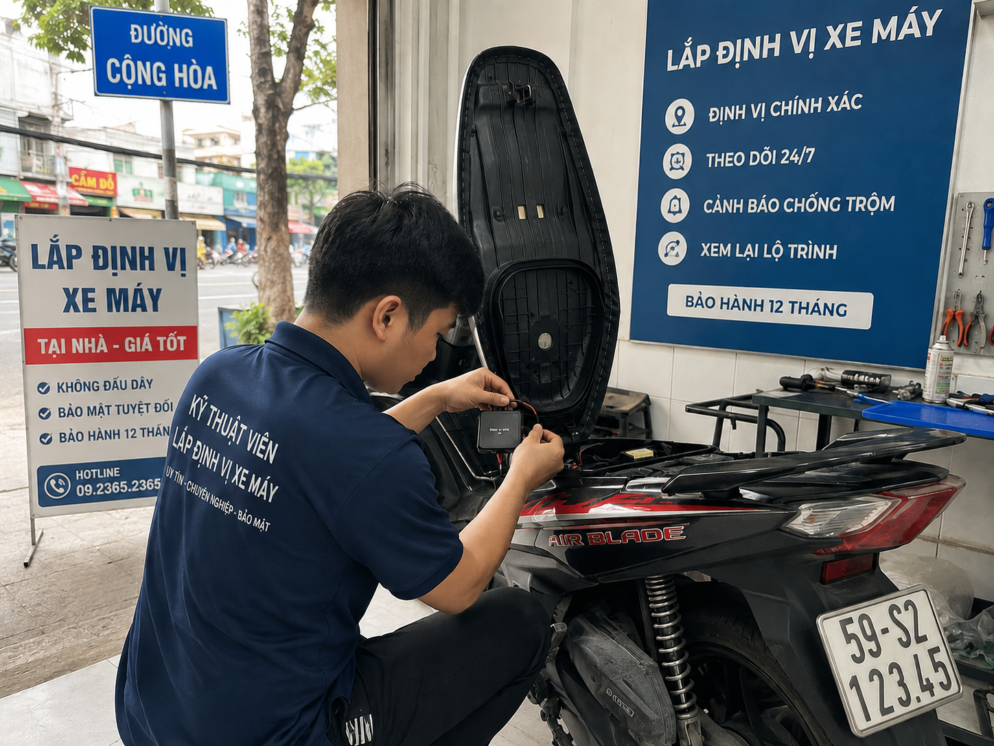 Định Vị Xe Máy Tại Quận Tân Bình